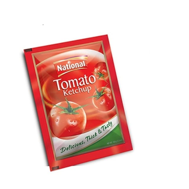 National tomato ketchup sachet