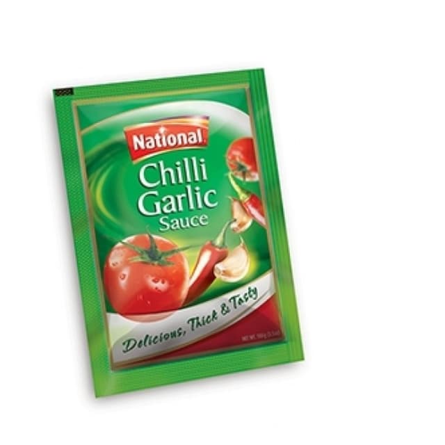 National chilli garlic sauce sachet